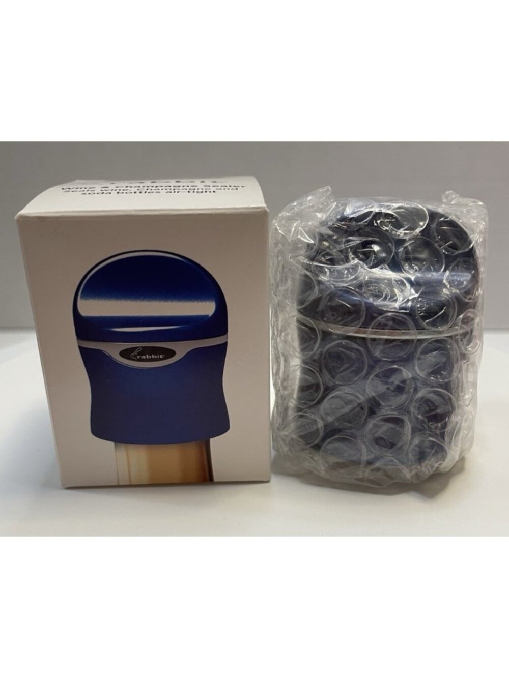 Rabbit Blue Wine & Champagne Sealer - NEW in Box